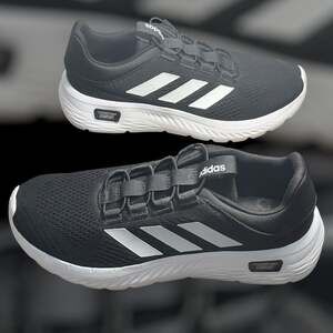 Mens Adidas Cloudfoam Comfort Running Shoes - Black/White Athletic Sneakers Sz 9